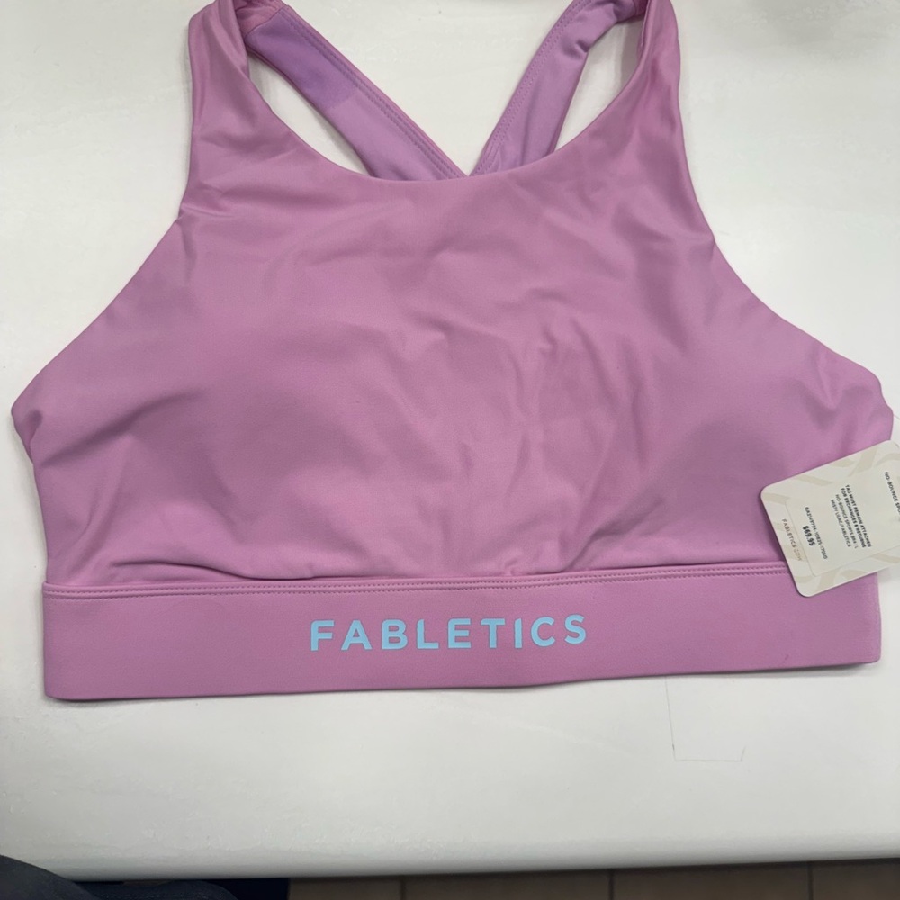 Fabletics Women's Pink Sports Bra